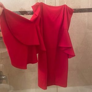 ✨B2G2✨ Red Dress - big sleeves tight fit!